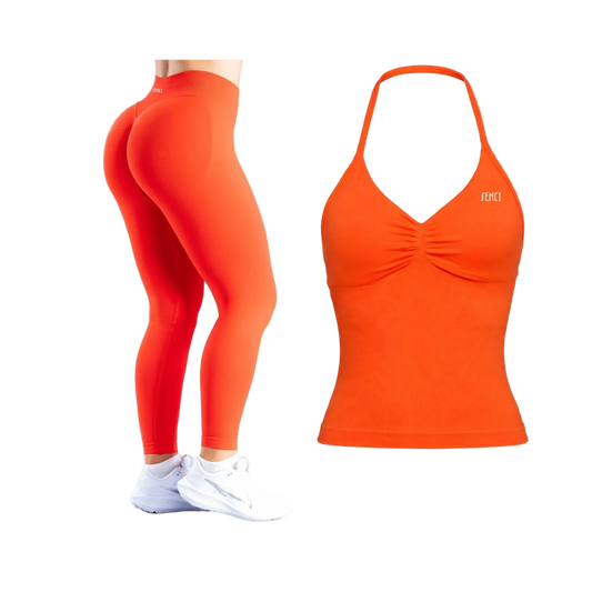 Seamless Set “halter” Orange